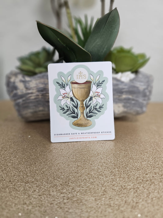 The Holy Eucharist Vinyl Sticker