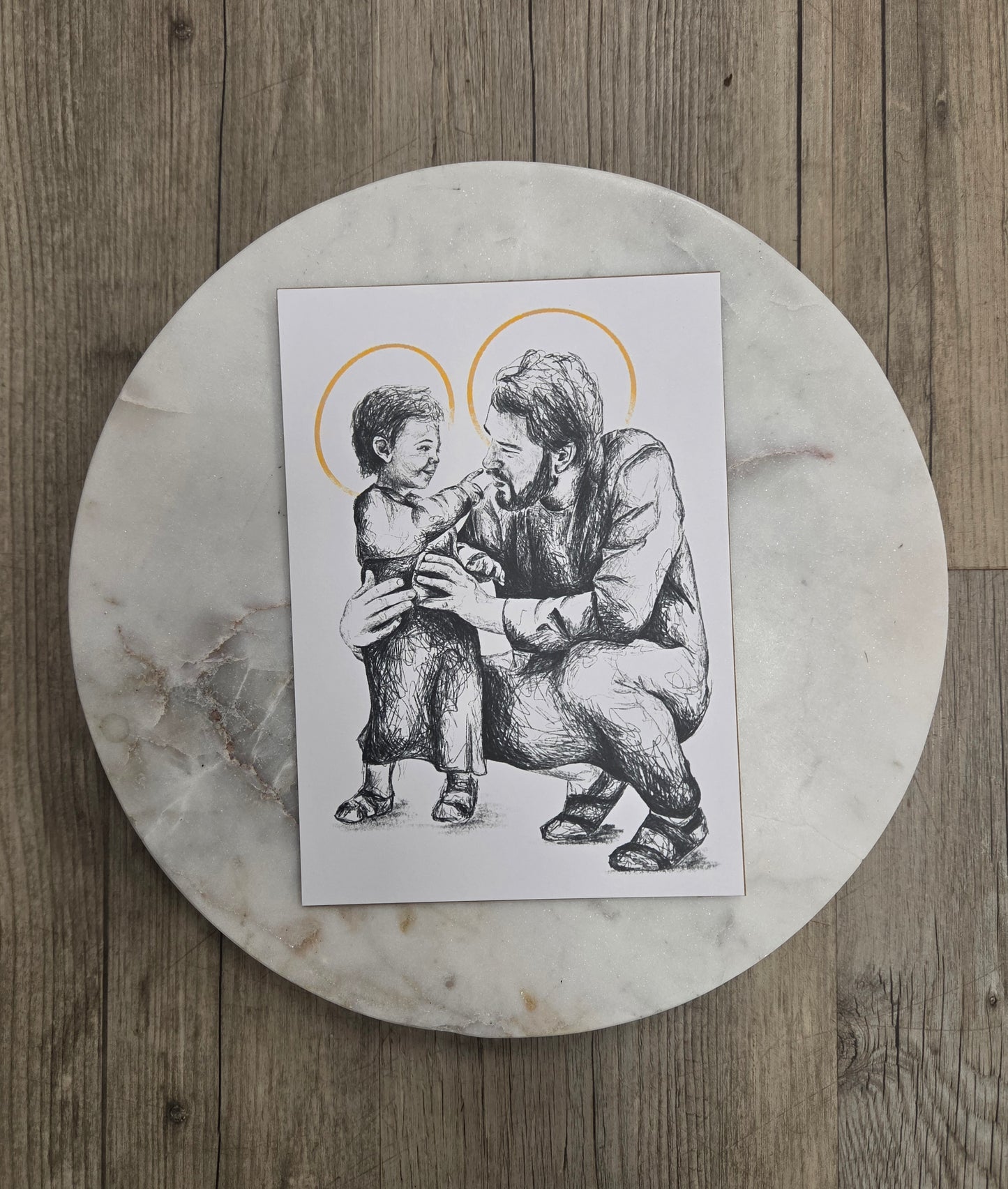 Saint Joseph & Child Jesus | Print