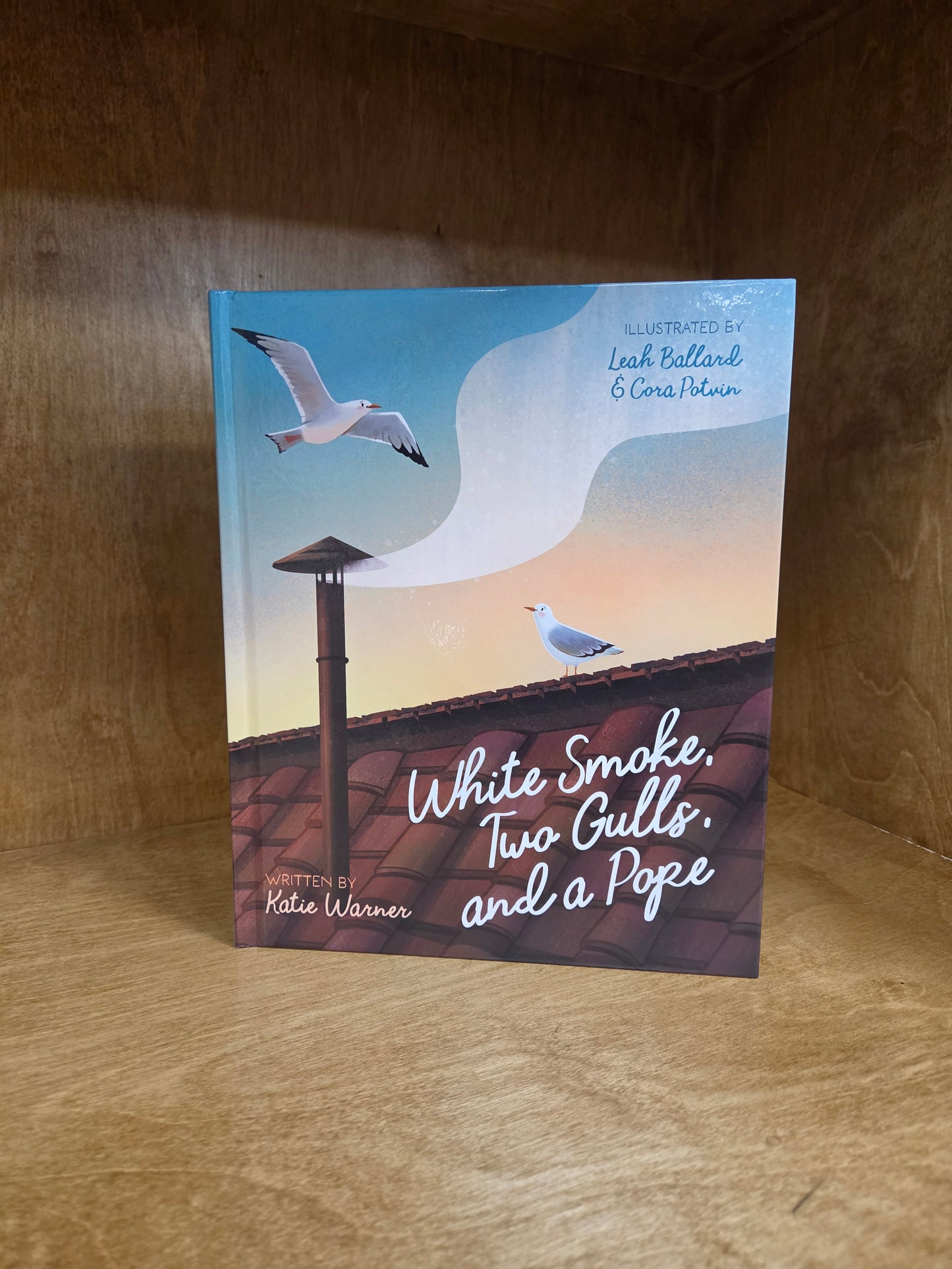 White Smoke, Two Gulls, and a Pope