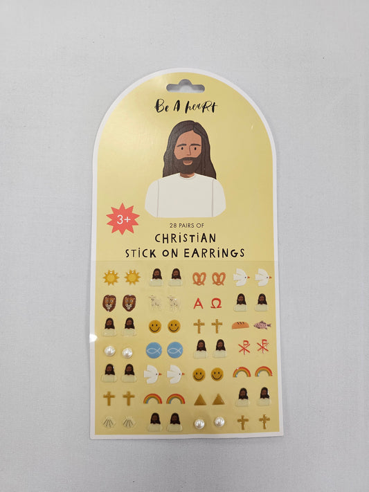Christian Stick on Earrings