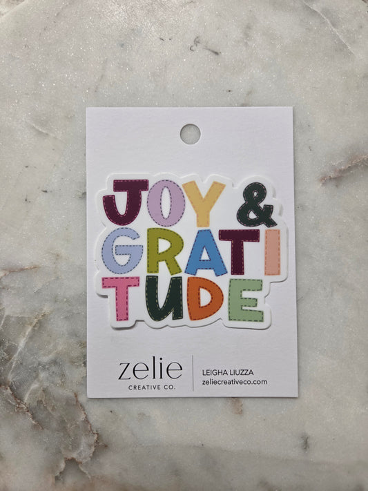 Joy & Gratitude Sticker