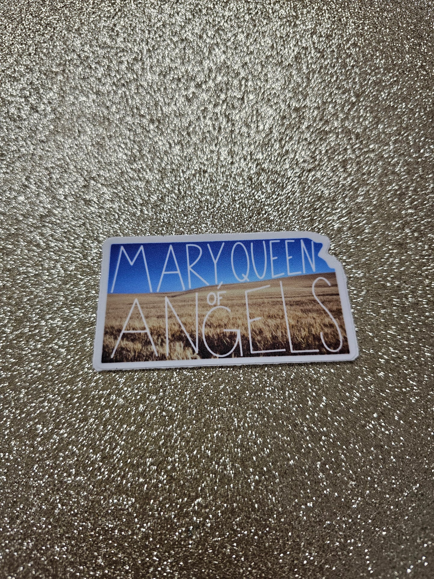 Kansas (Mary, Queen of Angels) Mary State Sticker