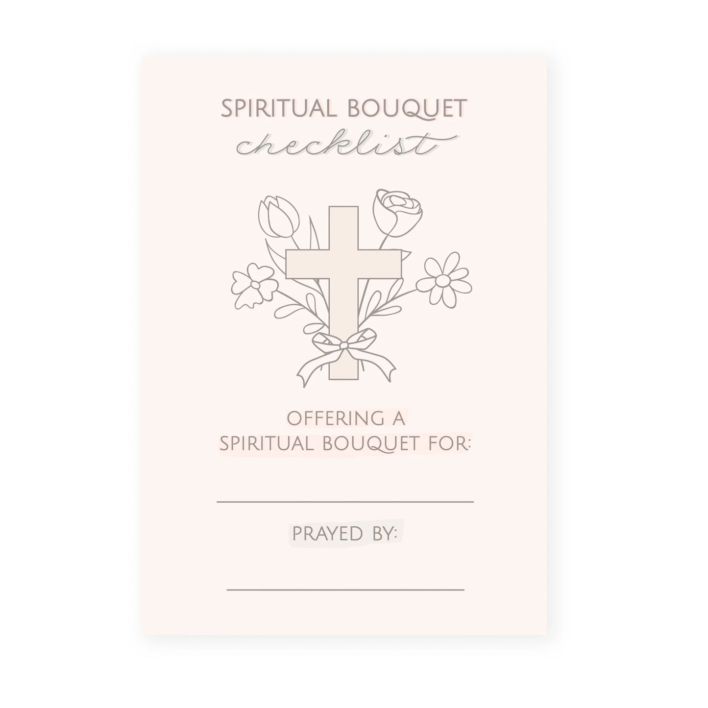 Spiritual Bouquet Checklist