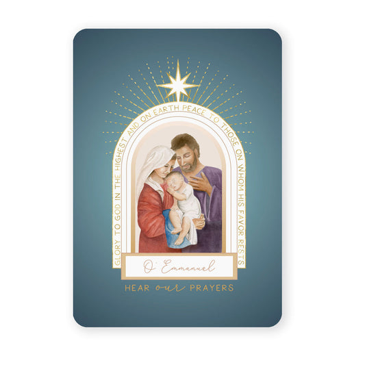 St. Andrew Christmas Novena Prayer Card | Holy Family Design