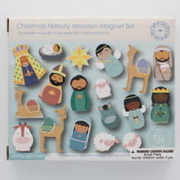 Christmas Nativity Wooden Magnet Set