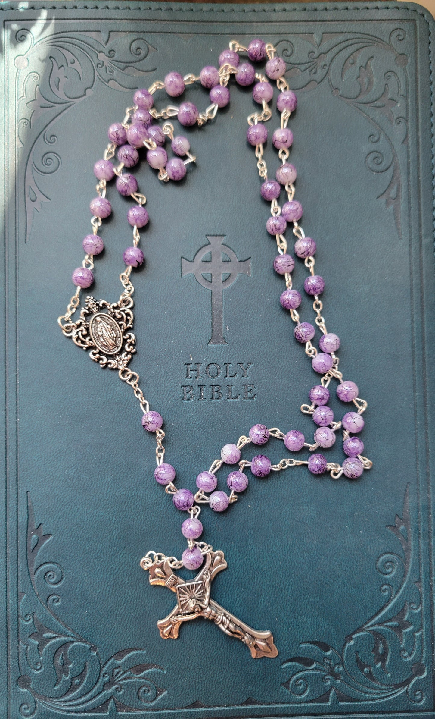 Purple Immaculate Heart Rosary