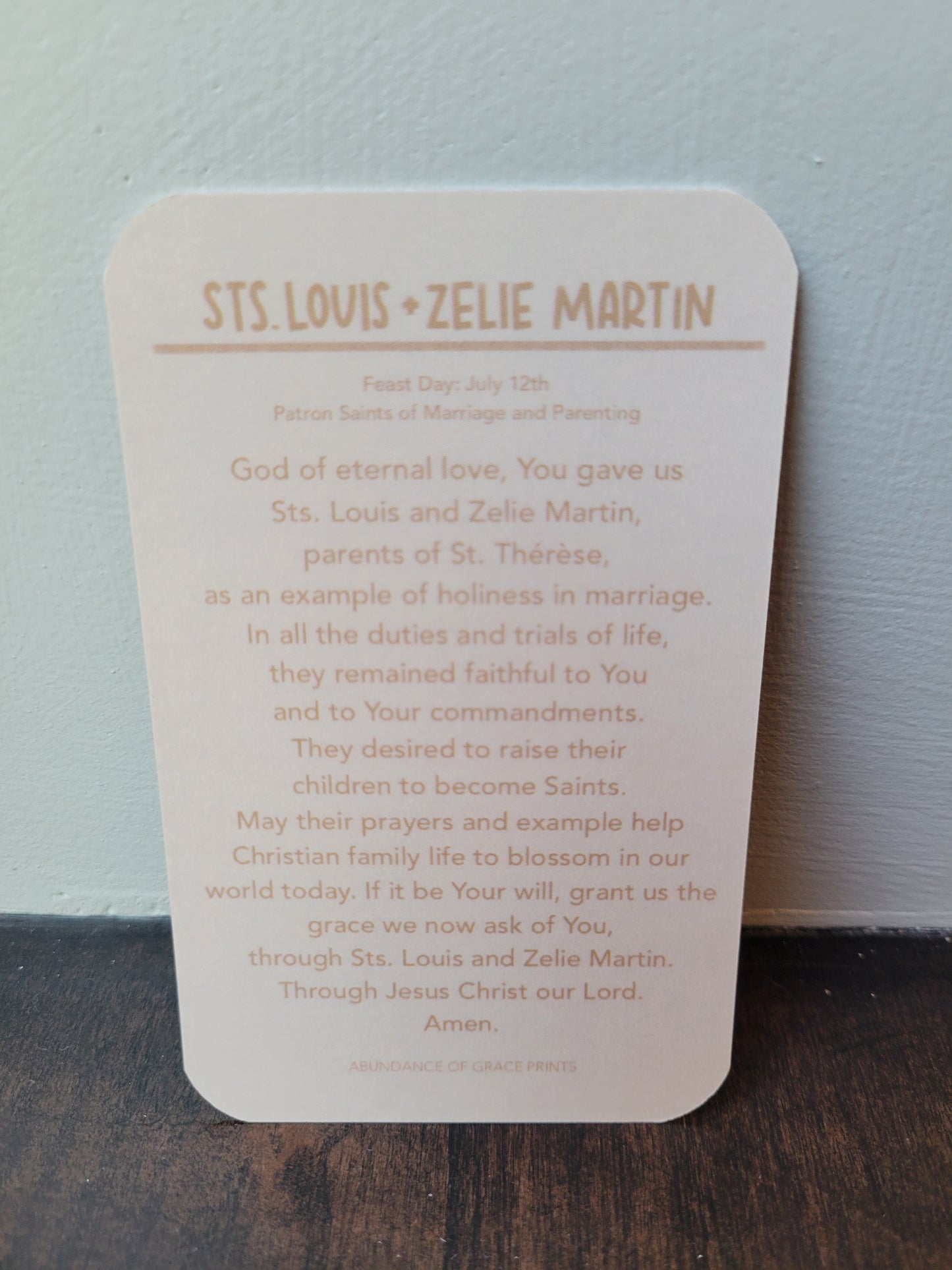 Sts. Zelie and Louis Martin