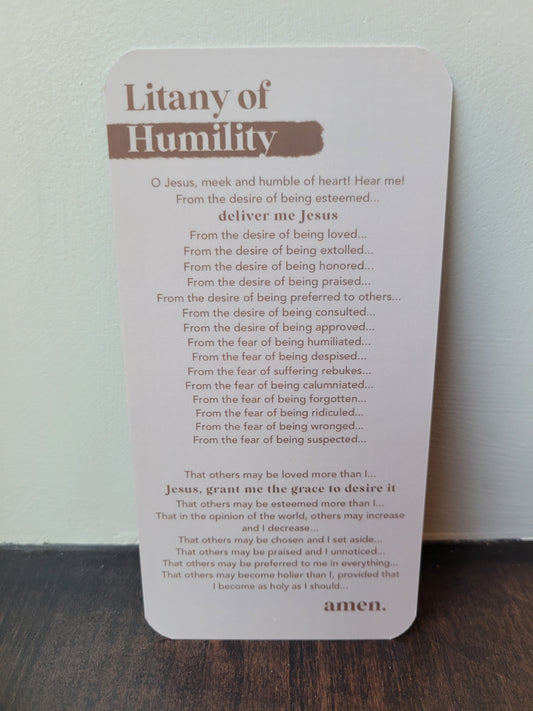 Litany of Humility