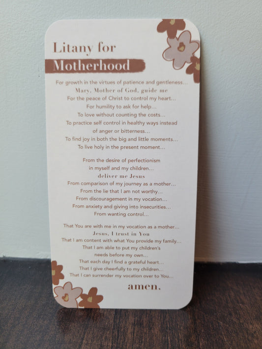 Litany for Motherhood