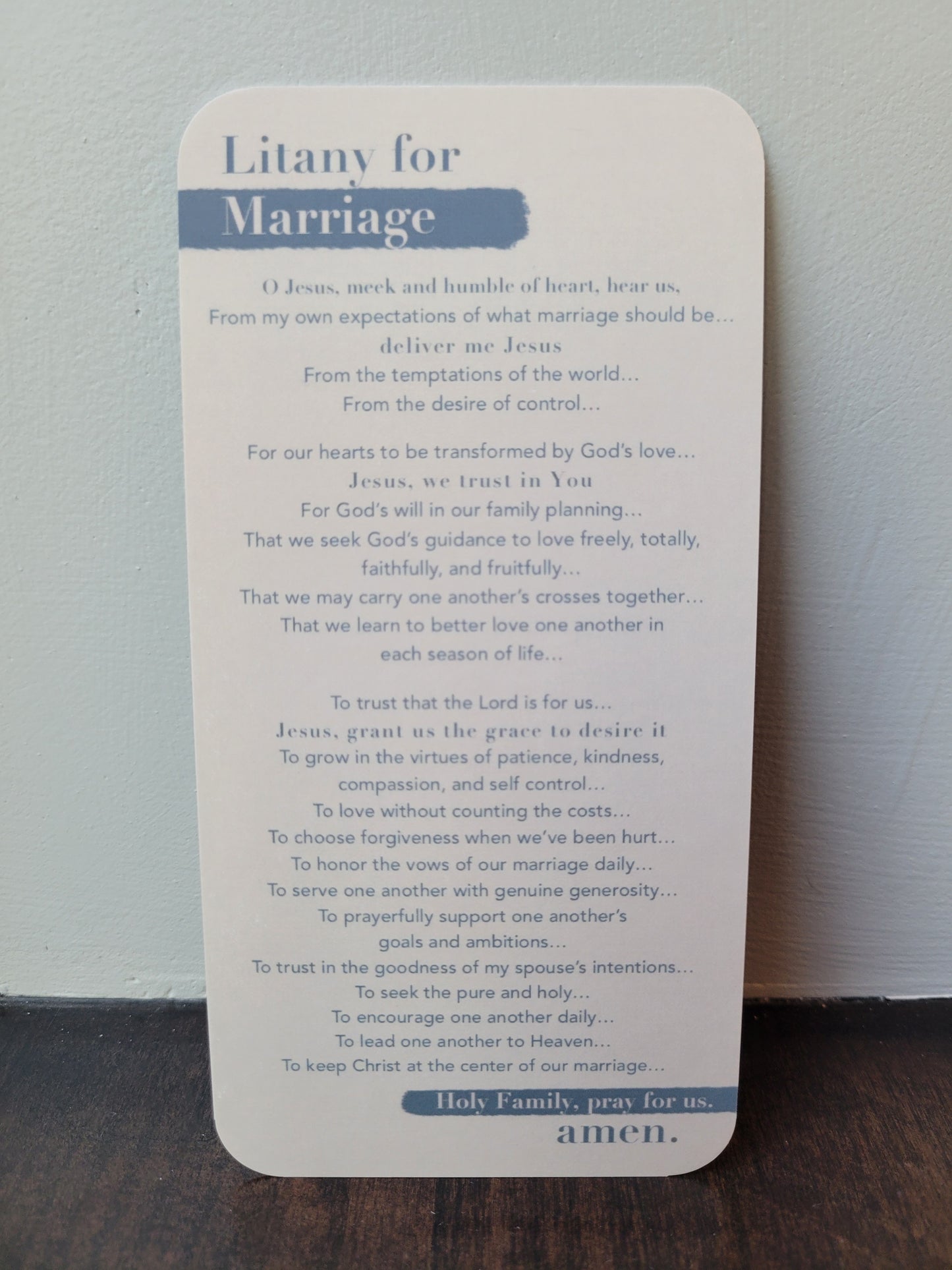 Litany for Marriage