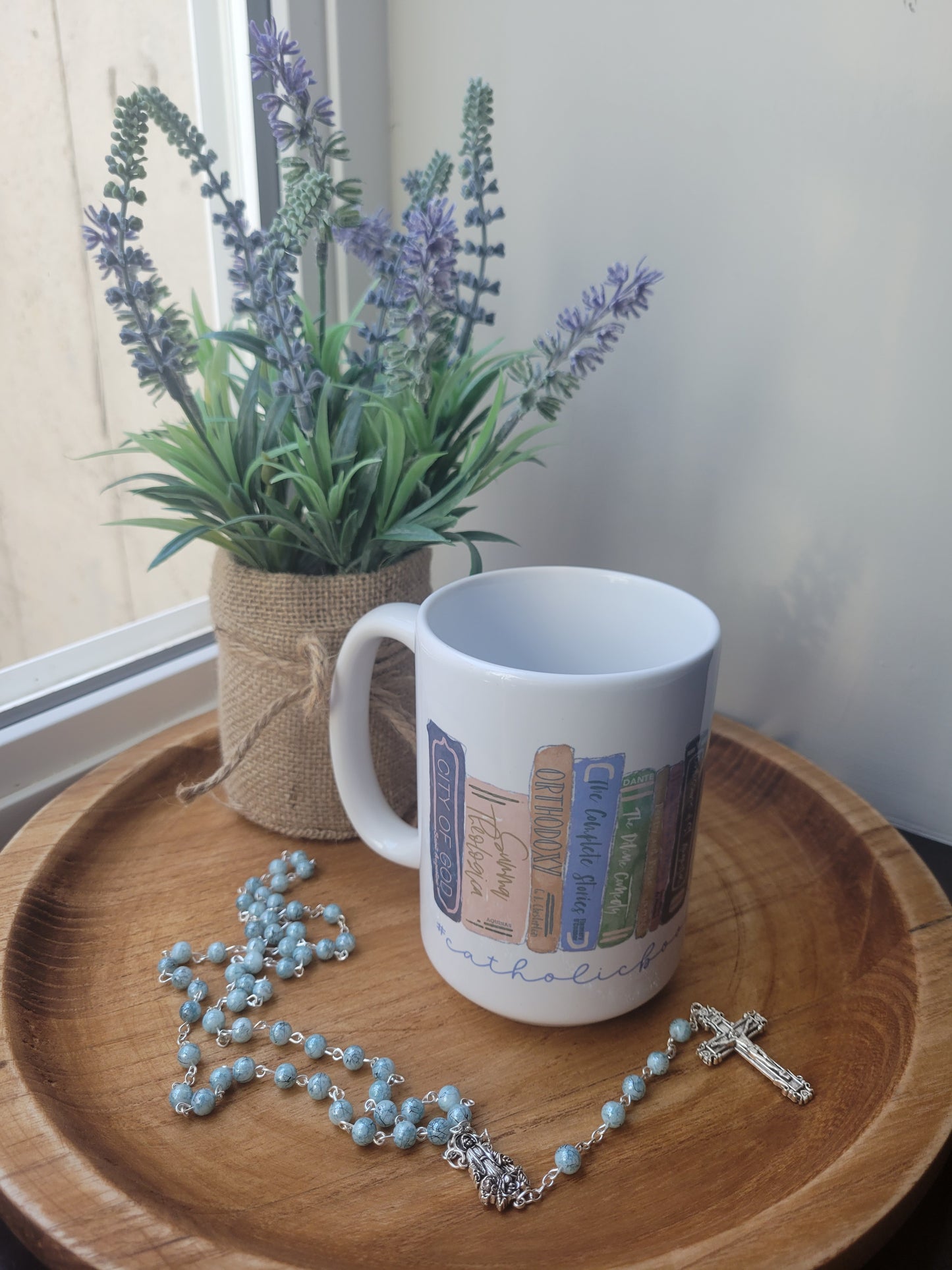 Catholic Book Shelf Goals Mug