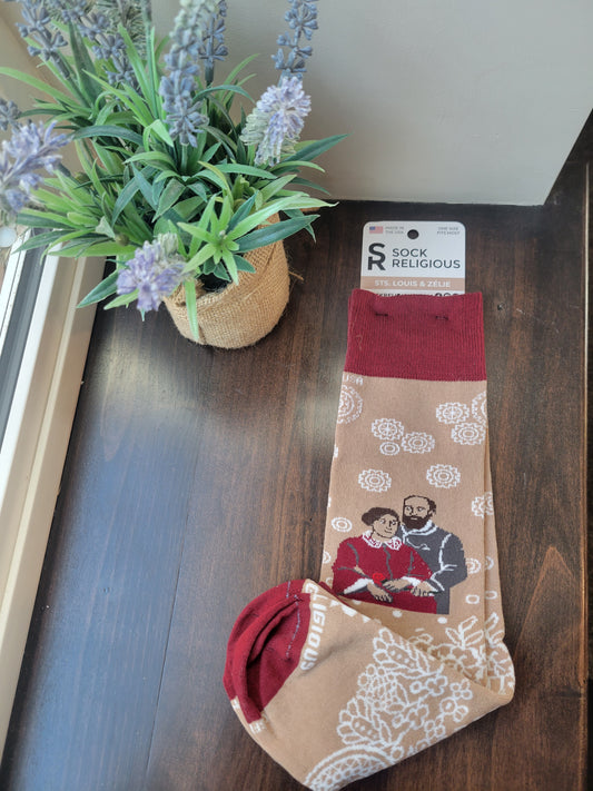 Sts. Louis and Zelie Martin Socks