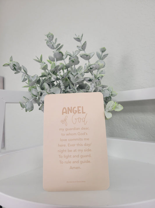 Angel of God Prayer Card